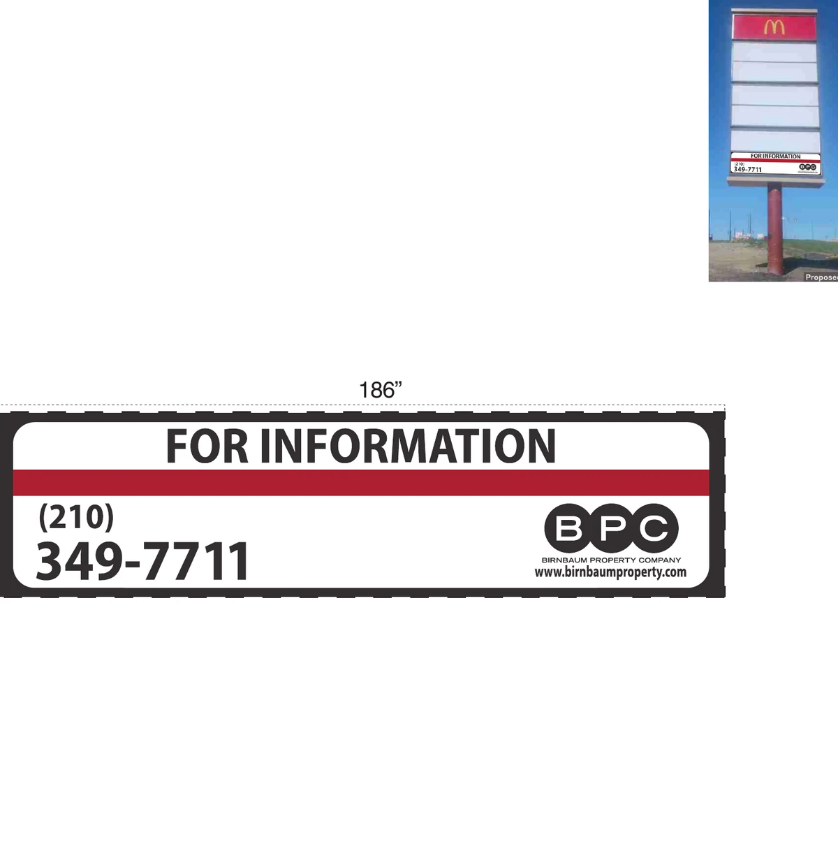 Birnbaum Property, monument vinyl